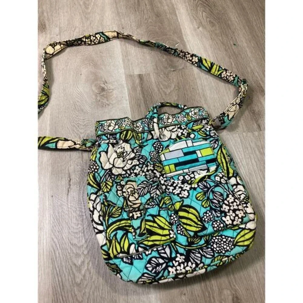 Vera Bradley Island Blooms Cinch-Top Backpack Multicolored Women's